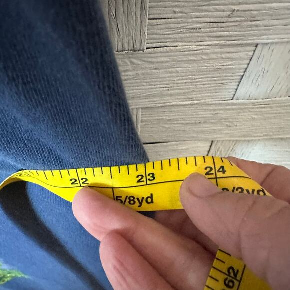 Cover charge women’s dress knit navy blue painted pockets Lagenlook art teacher - Picture 9 of 13